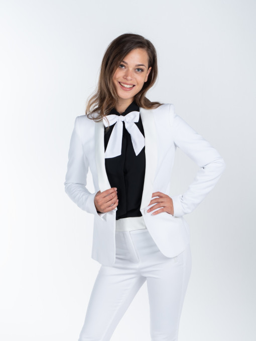 DÁMSKY SMOKING BIELY B