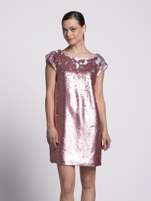 ŠATY S FLITROM PINK